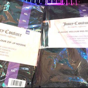 Juicy Couture Classic Velour Zip up Hoodie & Pants set - NEW w/tags!